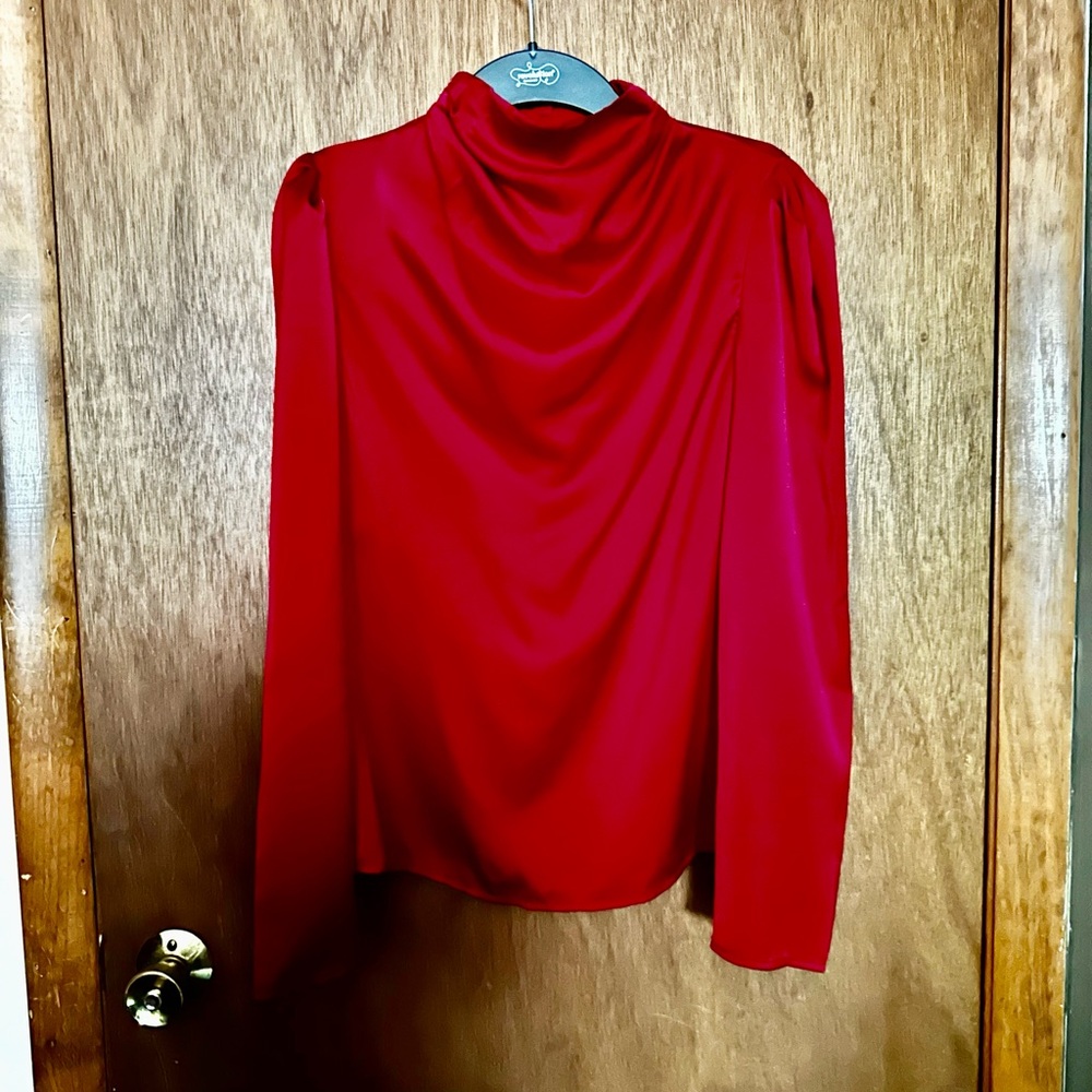 SHEIN red dressy shirt